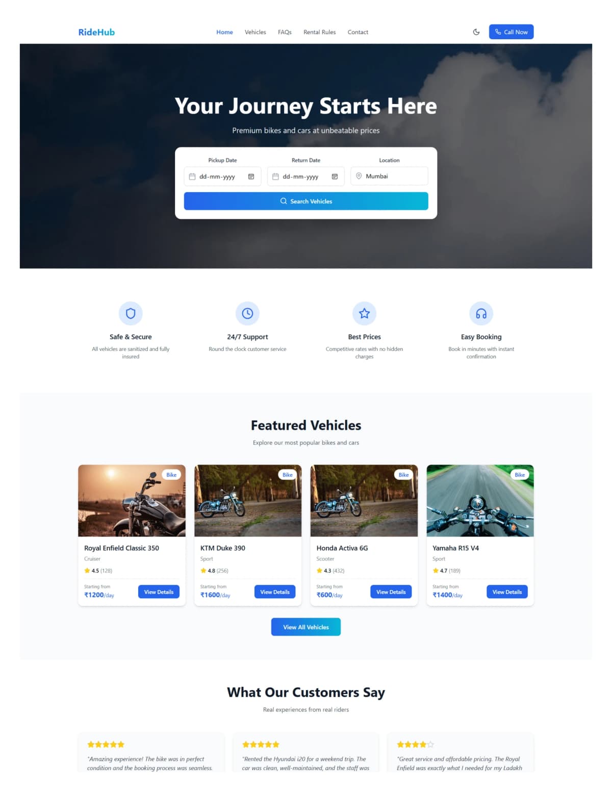 Mobility & Rental Platform screenshot 1